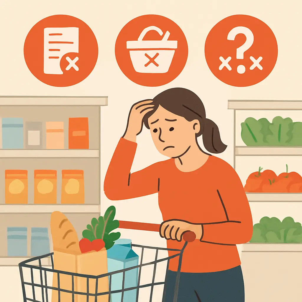 6 fouten die je maakt bij het boodschappen doen