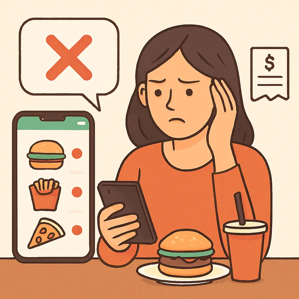 7 fouten die je maakt bij eten bestellen via een app
