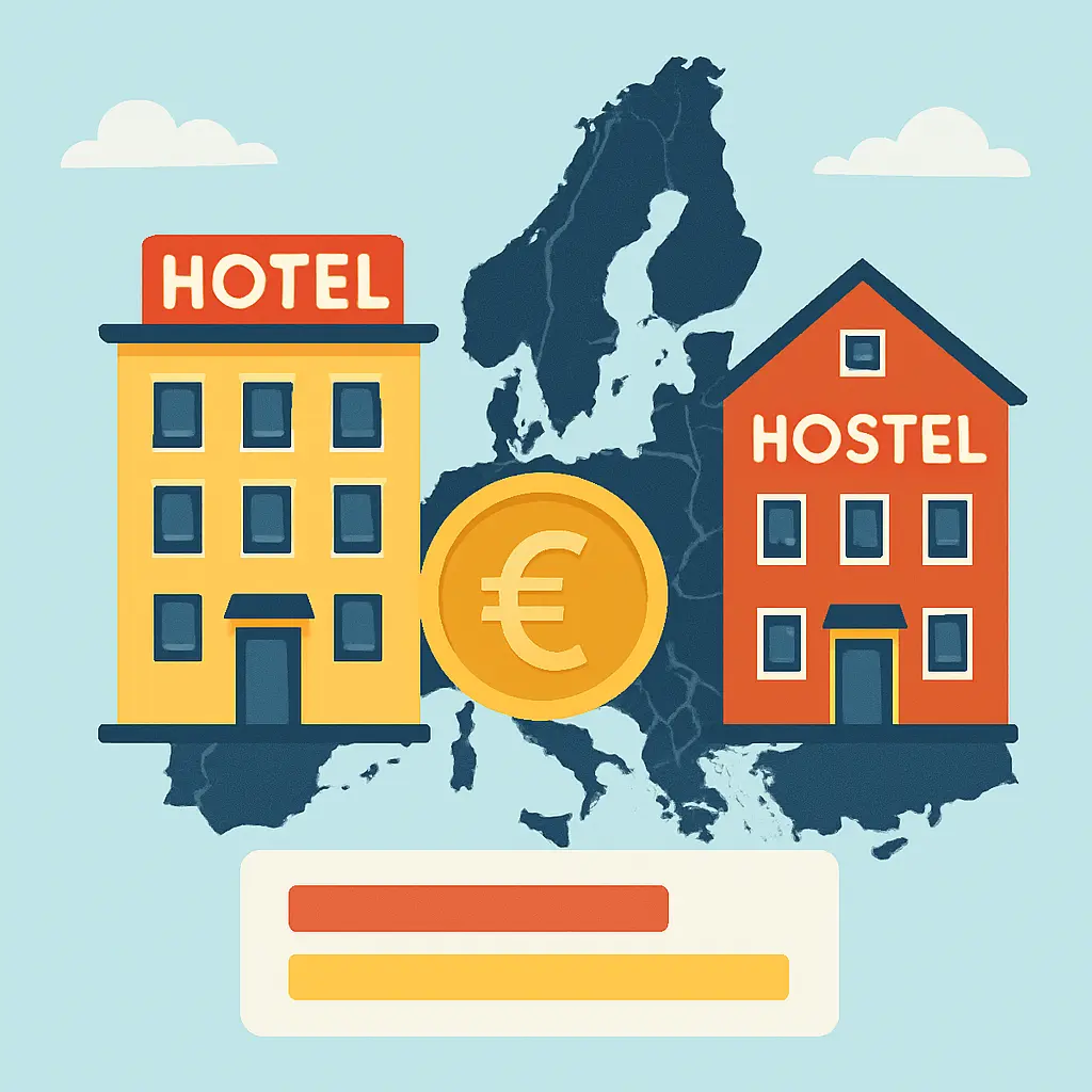 Beste budgethotels en -hostels in Europa vergeleken