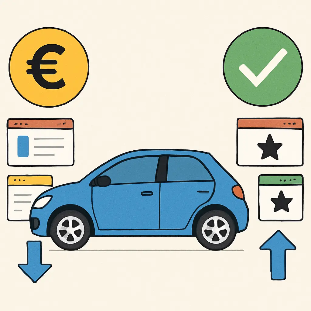 Beste tweedehandsauto-sites vergeleken: prijs en betrouwbaarheid