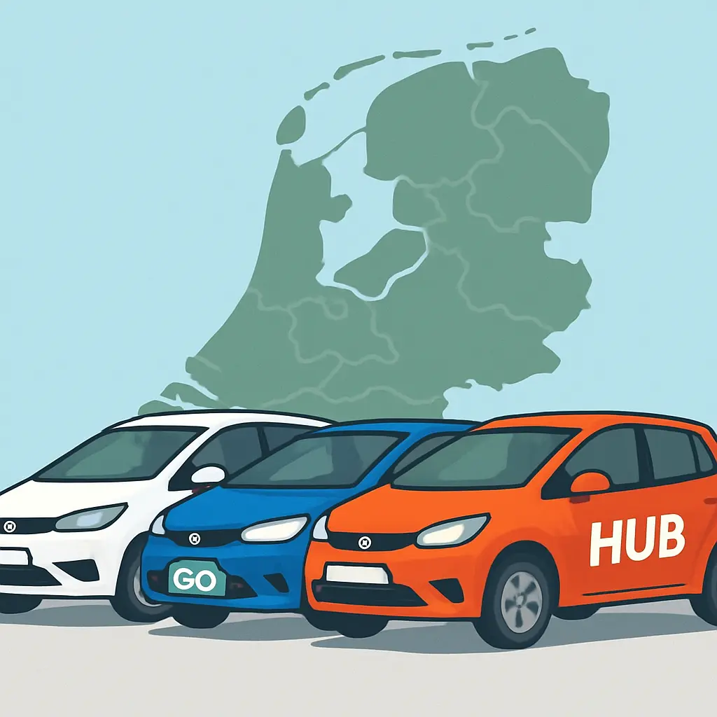 Deelautoʼs in Nederland vergeleken: goedkoopste opties